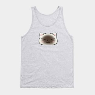 Cute Seal Point Cat Face Tank Top